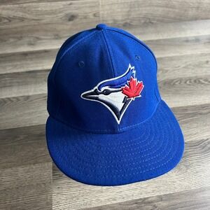 Toronto Blue‎ Jays Hat Size 7 Fitted On-Field Cap Blue 59Fifty New Era